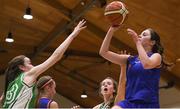 24 January 2018; Mary O'Connell of Presentation SS Tralee in action against Sophie Farrell of Muckross Park College during the Subway All-Ireland Schools U16B Girls Cup Final match between Muckross Park College and Presentation SS Tralee at the National Basketball Arena in Tallaght, Dublin. Photo by Eóin Noonan/Sportsfile