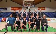24 January 2018; St Vincents Castleknock College squad ahead of the Subway All-Ireland Schools U19B Boys Cup Final match between St Pauls Oughterard and St Vincents Castleknock College at the National Basketball Arena in Tallaght, Dublin. Photo by Eóin Noonan/Sportsfile