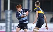 24 January 2018; David Murphy of Newpark Comprehensive in action against Steven Walshe of The King's Hospital during the Bank of Ireland Leinster Schools Vinnie Murray Cup Semi-Final match between Newpark Comprehensive and The Kings Hospital at Donnybrook Stadium in Dublin. Photo by Piaras Ó Mídheach/Sportsfile