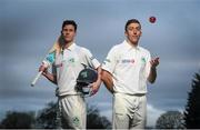25 January 2018; George Dockrell, left, and Peter Chase of Ireland in attendance during the Official Launch of Ireland’s First Ever Test Match at Malahide Castle in Dublin. Photo by Sam Barnes/Sportsfile