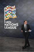 24 January 2018: Republic of Ireland head coach Martin O'Neill after the UEFA Nations League Draw in Lausanne, Switzerland. Photo by Stephen McCarthy / UEFA via Sportsfile