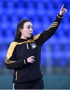 25 January 2018; Patricians Newbridge coach Aileen Langton prior to the Pat Rossiter Cup Final match between Ballymakenny and Patricians Newbridge at Donnybrook Stadium in Dublin. Photo by David Fitzgerald/Sportsfile