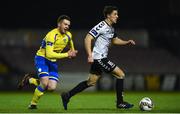 26 January 2018; Keith Buckley of Bohemians in action against Ciaran O'Connor of Finn Harps during the preseason friendly match between Bohemians and Finn Harps at Dalymount Park in Dublin. Photo by David Fitzgerald/Sportsfile