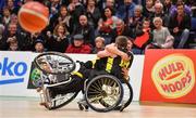 26 January 2018; Jonathan Hayes and Jason Ryan of Ballybrack Bulls WBC celebrate after the Hula Hoops IWA Wheelchair Basketball Final match between Killester WBC and Ballybrack WBC at the National Basketball Arena in Tallaght, Dublin. Photo by Brendan Moran/Sportsfile