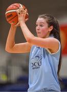 26 January 2018; Maeve Ó Seaghdha of DCU Mercy during the Hula Hoops Under 20 Women’s National Cup Final match between Brunell and DCU Mercy at the National Basketball Arena in Tallaght, Dublin. Photo by Brendan Moran/Sportsfile