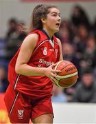 26 January 2018; Ellie Leen of Brunell during the Hula Hoops Under 20 Women’s National Cup Final match between Brunell and DCU Mercy at the National Basketball Arena in Tallaght, Dublin. Photo by Brendan Moran/Sportsfile