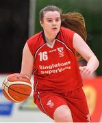 26 January 2018; Amy Murphy of Brunell during the Hula Hoops Under 20 Women’s National Cup Final match between Brunell and DCU Mercy at the National Basketball Arena in Tallaght, Dublin. Photo by Brendan Moran/Sportsfile