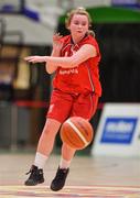 26 January 2018; Laura Morrissey of Brunell during the Hula Hoops Under 20 Women’s National Cup Final match between Brunell and DCU Mercy at the National Basketball Arena in Tallaght, Dublin. Photo by Brendan Moran/Sportsfile