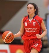 26 January 2018; Andrea Moynihan of Brunell during the Hula Hoops Under 20 Women’s National Cup Final match between Brunell and DCU Mercy at the National Basketball Arena in Tallaght, Dublin. Photo by Brendan Moran/Sportsfile