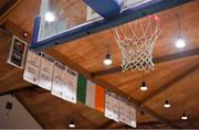 27 January 2018; A general view of a basketball net during the Hula Hoops NICC Men’s National Cup Final match between Blue Demons and BC Leixlip Zalgiris at the National Basketball Arena in Tallaght, Dublin. Photo by Brendan Moran/Sportsfile