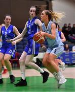 27 January 2018; Nicole Clancy of DCU Mercy in action against Mia Furlong of Glanmire during the Hula Hoops Under 18 Women’s National Cup Final match between Glanmire and DCU Mercy at the National Basketball Arena in Tallaght, Dublin. Photo by Brendan Moran/Sportsfile