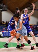 27 January 2018; Elizabeth Black of DCU Mercy in action against Tara Lynch and Mia Furlong of Glanmire during the Hula Hoops Under 18 Women’s National Cup Final match between Glanmire and DCU Mercy at the National Basketball Arena in Tallaght, Dublin. Photo by Brendan Moran/Sportsfile