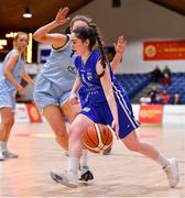 27 January 2018; Annaliese Murphy of Glanmire in action against Niamh Kenny of DCU Mercy during the Hula Hoops Under 18 Women’s National Cup Final match between Glanmire and DCU Mercy at the National Basketball Arena in Tallaght, Dublin. Photo by Brendan Moran/Sportsfile