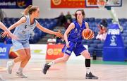 27 January 2018; Caoimhe O'Driscoll of Glanmire in action against Nicole Clancy of DCU Mercy during the Hula Hoops Under 18 Women’s National Cup Final match between Glanmire and DCU Mercy at the National Basketball Arena in Tallaght, Dublin. Photo by Brendan Moran/Sportsfile
