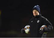 26 January 2018; Finn Harps coach William O'Connor prior to the preseason friendly match between Bohemians and Finn Harps at Dalymount Park in Dublin. Photo by David Fitzgerald/Sportsfile