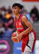 27 January 2018; Kris Arcilla of Templeogue during the Hula Hoops Under 18 Men’s National Cup Final match between Neptune and Templeogue at the National Basketball Arena in Tallaght, Dublin. Photo by Brendan Moran/Sportsfile