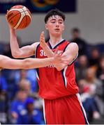 27 January 2018; Finn McKeon of Templeogue during the Hula Hoops Under 18 Men’s National Cup Final match between Neptune and Templeogue at the National Basketball Arena in Tallaght, Dublin. Photo by Brendan Moran/Sportsfile
