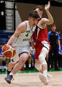 27 January 2018; Ciaran Fitzgerald of Neptune in action against Jack Walsh of Templeogue during the Hula Hoops Under 18 Men’s National Cup Final match between Neptune and Templeogue at the National Basketball Arena in Tallaght, Dublin. Photo by Eóin Noonan/Sportsfile