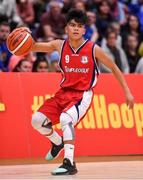 27 January 2018; Kris Arcilla of Templeogue during the Hula Hoops Under 18 Men’s National Cup Final match between Neptune and Templeogue at the National Basketball Arena in Tallaght, Dublin. Photo by Brendan Moran/Sportsfile