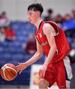 27 January 2018; Finn McKeon of Templeogue during the Hula Hoops Under 18 Men’s National Cup Final match between Neptune and Templeogue at the National Basketball Arena in Tallaght, Dublin. Photo by Brendan Moran/Sportsfile