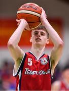 27 January 2018; Tom Phelan of Templeogue during the Hula Hoops Under 18 Men’s National Cup Final match between Neptune and Templeogue at the National Basketball Arena in Tallaght, Dublin. Photo by Brendan Moran/Sportsfile