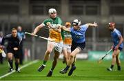 27 January 2018; Oisin Kelly of Offaly in action against Cian Hendricken of Dublin during the Allianz Hurling League Division 1B Round 1 match between Dublin and Offaly at Croke Park in Dublin. Photo by Seb Daly/Sportsfile