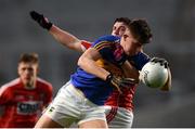27 January 2018; Steven O’Brien of Tipperary in action against Micheal McSweeney of Cork during the Allianz Football League Division 2 Round 1 match between Cork and Tipperary at Páirc Uí Chaoimh in Cork. Photo by Stephen McCarthy/Sportsfile