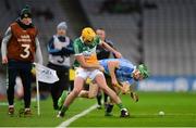 27 January 2018; Fergal Whitely of Dublin in action against Patrick Camon of Offaly during the Allianz Hurling League Division 1B Round 1 match between Dublin and Offaly at Croke Park in Dublin. Photo by Piaras Ó Mídheach/Sportsfile