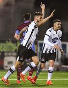27 January 2018; Stephen Folan of Dundalk celebrates after scoring his side's first goal during the Malone Cup match between Dundalk and Drogheda United at Oriel Park in Louth. Photo by Sam Barnes/Sportsfile