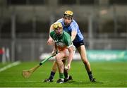27 January 2018; Patrick Camon of Offaly in action against Paul Winters of Dublin during the Allianz Hurling League Division 1B Round 1 match between Dublin and Offaly at Croke Park in Dublin. Photo by Seb Daly/Sportsfile