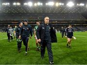 27 January 2018; Offaly manager Kevin Martin leaves the field following his side's victory during the Allianz Hurling League Division 1B Round 1 match between Dublin and Offaly at Croke Park in Dublin. Photo by Seb Daly/Sportsfile