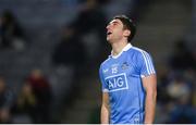 27 January 2018; Bernard Brogan of Dublin reacts after a missed chance during the Allianz Football League Division 1 Round 1 match between Dublin and Kildare at Croke Park in Dublin. Photo by Piaras Ó Mídheach/Sportsfile