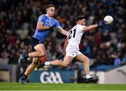 27 January 2018; Ben McCormack of Kildare in action against Brian Fenton of Dublin during the Allianz Football League Division 1 Round 1 match between Dublin and Kildare at Croke Park in Dublin. Photo by Seb Daly/Sportsfile