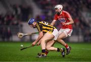 27 January 2018; John Donnelly of Kilkenny in action against Tim O'Mahony of Cork during the Allianz Hurling League Division 1A Round 1 match between Cork and Kilkenny at Páirc Uí Chaoimh in Cork. Photo by Stephen McCarthy/Sportsfile