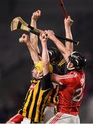 27 January 2018; Ollie Walsh, left, and Walter Walsh of Kilkenny in action against Mark Ellis of Cork during the Allianz Hurling League Division 1A Round 1 match between Cork and Kilkenny at Páirc Uí Chaoimh in Cork. Photo by Stephen McCarthy/Sportsfile