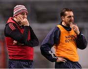 27 January 2018; Cork manager Ronan McCarthy and selector Ciaran O'Sullivan, right, during the Allianz Football League Division 2 Round 1 match between Cork and Tipperary at Páirc Uí Chaoimh in Cork. Photo by Stephen McCarthy/Sportsfile