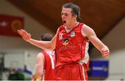 27 January 2018; Lorcan Murphy of Black Amber Templeogue celebrates during the Hula Hoops Pat Duffy National Cup Final match between UCD Marian and Black Amber Templeogue at the National Basketball Arena in Tallaght, Dublin. Photo by Brendan Moran/Sportsfile