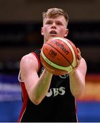 28 January 2018; Eoin McCann of Kubs during the Hula Hoops Under 20 Men’s National Cup Final match between Moycullen and KUBS at the National Basketball Arena in Tallaght, Dublin. Photo by Brendan Moran/Sportsfile