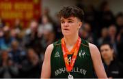 28 January 2018; A dejected Paul Kelly of Moycullen following the Hula Hoops Under 20 Men’s National Cup Final match between Moycullen and KUBS at the National Basketball Arena in Tallaght, Dublin. Photo by Eóin Noonan/Sportsfile