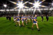 27 January 2018; Tipperary players leave the pitch following the Allianz Football League Division 2 Round 1 match between Cork and Tipperary at Páirc Uí Chaoimh in Cork. Photo by Stephen McCarthy/Sportsfile