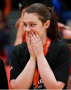 28 January 2018; Aoife Nolan of St Mary's Castleisland reacts after the Hula Hoops NICC Women's National Cup Final match between Killester and St Mary's Castleisland at the National Basketball Arena in Tallaght, Dublin. Photo by Eóin Noonan/Sportsfile