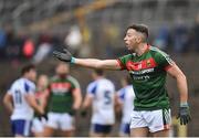 28 January 2018; Evan Regan of Mayo reacts after a decision isn't given to his side during the Allianz Football League Division 1 Round 1 match between Monaghan and Mayo at St Tiernach's Park in Clones, County Monaghan. Photo by Seb Daly/Sportsfile