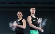 30 January 2018; Pictured are gymnasts Meg Ryan and Rhys McClenaghan at the announcement of Gymnastics Ireland three-year sponsorship deal with Nestlé Cereals at the National Indoor Arena, Blanchardstown. The sponsorship sees Nestlé Cereals become the official partner of Gymnastics Ireland, the national governing body for Gymnastics in Ireland with a membership of over 25,000 participants in 100 clubs across Irish communities nationwide. The Nestlé Cereals partnership will support Gymnastics Ireland in its on-going programme development which caters for all ages and levels of abilities. Photo by Sam Barnes/Sportsfile