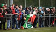 27 January 2018; Cork City supporters during the Munster Senior Cup match between Cork City and Waterford FC at O'Shea Park in Cork. Photo by Stephen McCarthy/Sportsfile