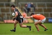 28 January 2018; Darragh Cummins of Sligo in action against Stephen Sheridan of Armagh during the Allianz Football League Division 3 Round 1 match between Armagh and Sligo at Athletic Grounds in Armagh. Photo by Philip Fitzpatrick/Sportsfile