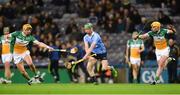 27 January 2018; Fergal Whitely of Dublin in action against Colin Egan, left, and Patrick Camon of Offaly during the Allianz Hurling League Division 1B Round 1 match between Dublin and Offaly at Croke Park in Dublin. Photo by Piaras Ó Mídheach/Sportsfile