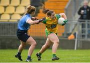 28 January 2018; Bridget Gallagher of Donegal in action against Katie Murray of Dublin during the Lidl Ladies Football National League Division 1 Round 1 match between Donegal and Dublin at Letterkenny in Donegal. Photo by Oliver McVeigh/Sportsfile