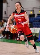 28 January 2018; Emma Gallagher of Fr Mathews during the Hula Hoops Senior Women's Cup Final match between Fr Mathews and Meteors at the National Basketball Arena in Tallaght, Dublin. Photo by Brendan Moran/Sportsfile