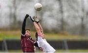 28 January 2018; Padraig McNulty of Tyrone in action against Paul Conroy of Galway during the Allianz Football League Division 1 Round 1 match between Galway and Tyrone at St Jarlath's Park in Tuam, County Galway.  Photo by Piaras Ó Mídheach/Sportsfile
