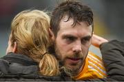 28 January 2018; A dejected Neil McManus of Antrim after the Allianz Hurling League Division 1B Round 1 match between Galway and Antrim at Pearse Stadium in Galway. Photo by Daire Brennan/Sportsfile